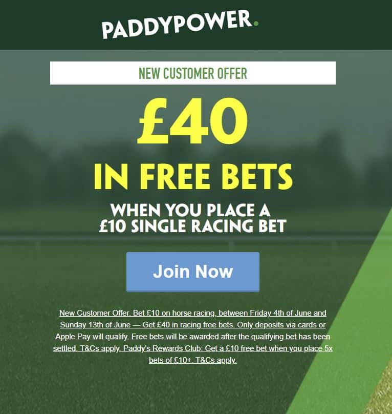 Paddy Power free bets