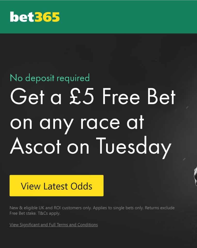 Ascot Day 1 free bet