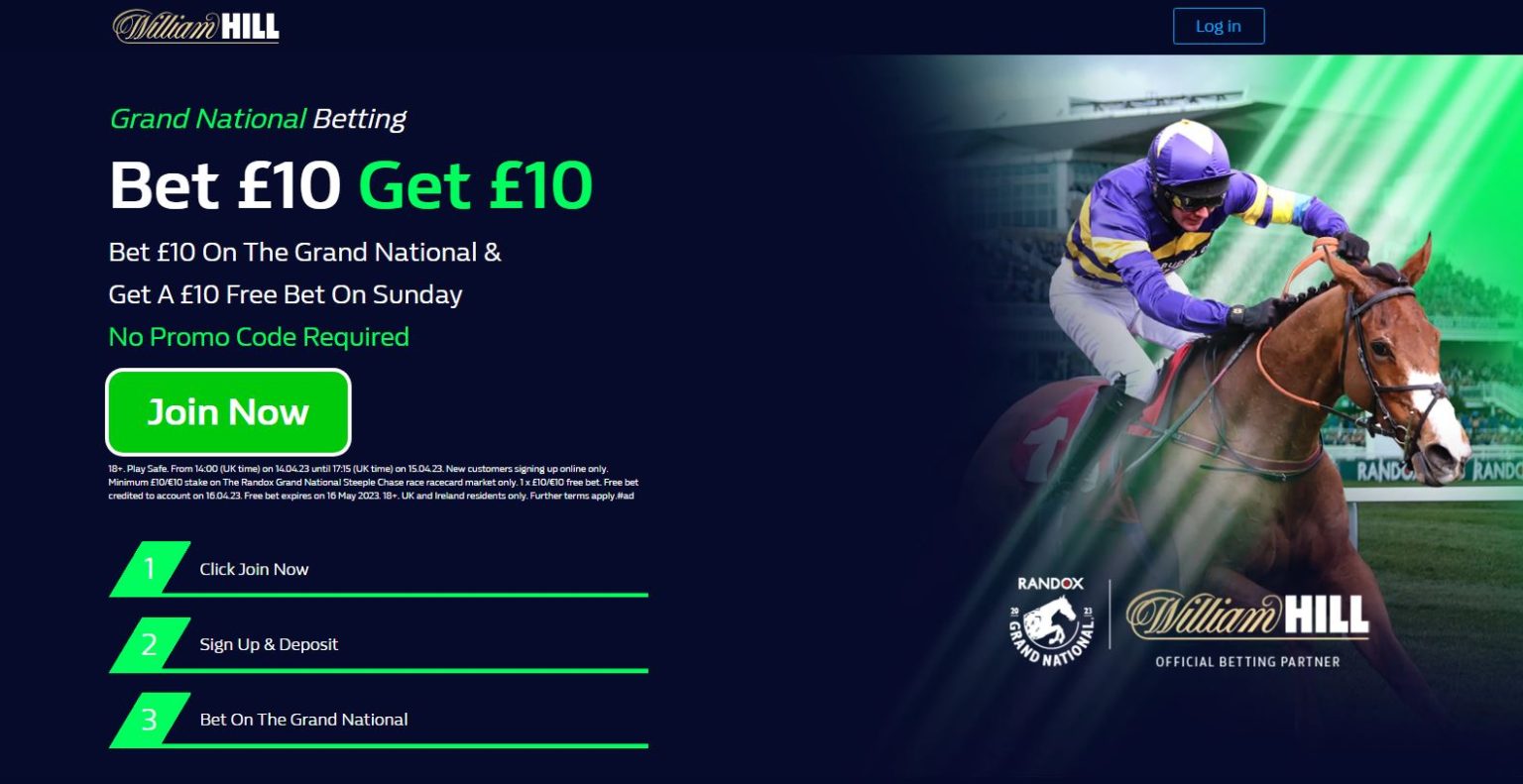 William Hill's Aintree Grand National Free Bet Offer