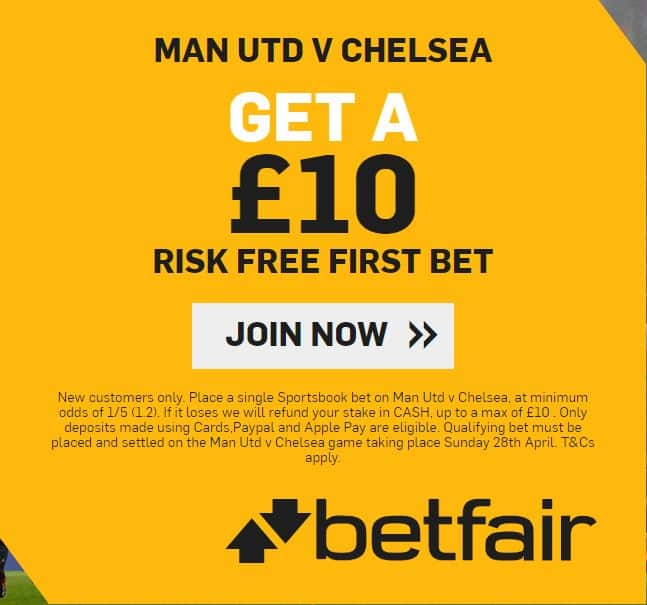 Man City vs Chelsea £10