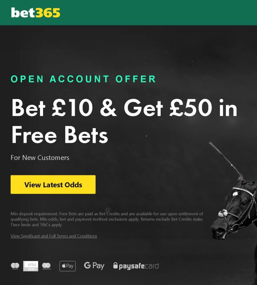 Win up to £1 million with bet365's Tournament Predictor!