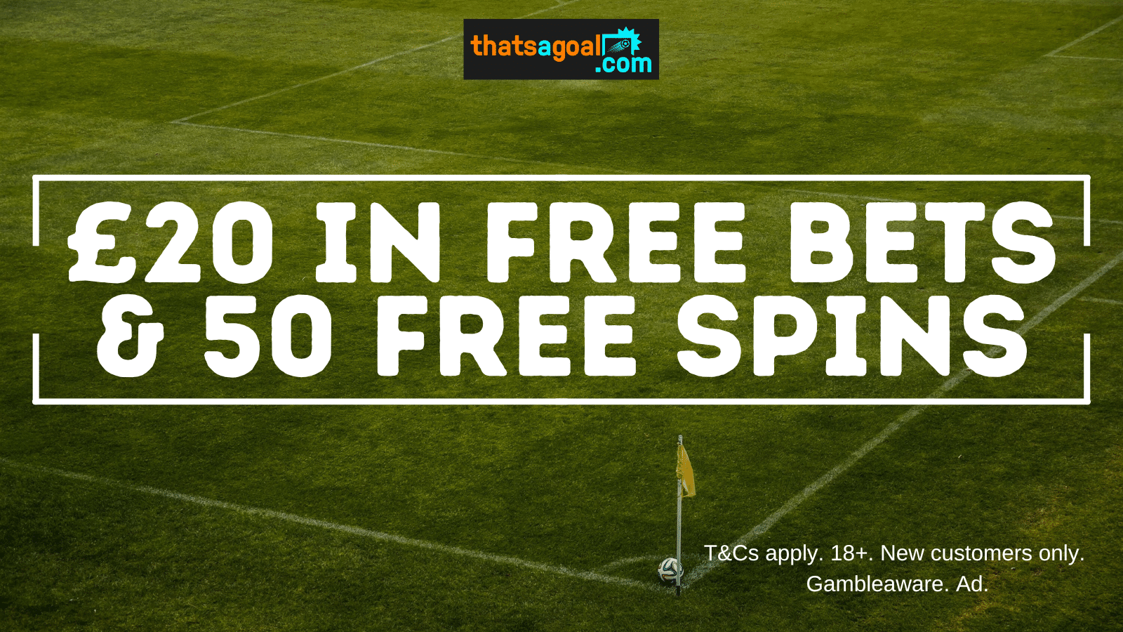 £20 free bet offer at a new bookies