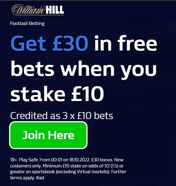 William Hill sign-up offer