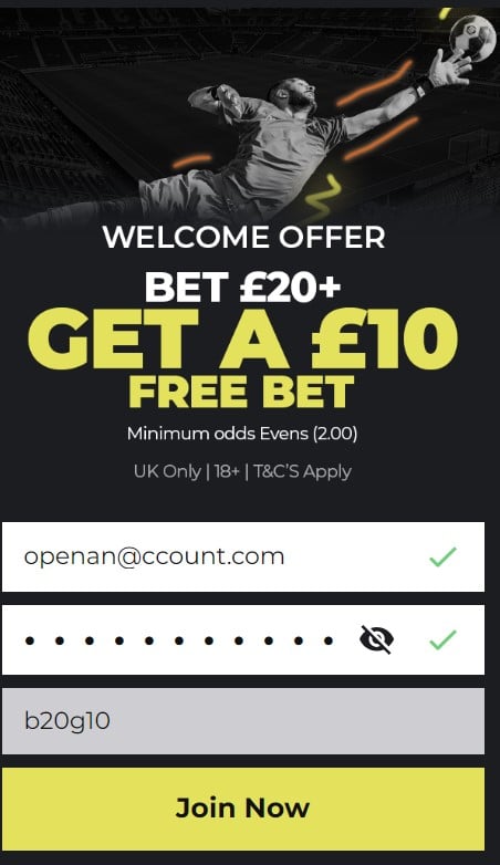 NRGBet sign up offer