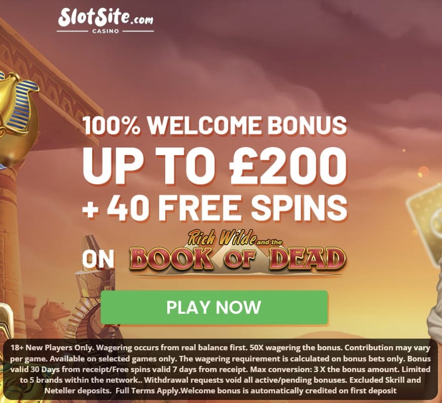 SlotSite sign up offer